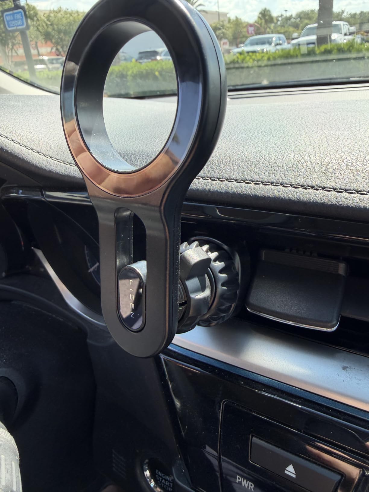 LISEN for MagSafe Car Mount, Magnetic Phone Holder for Car Vent Phone Mount, Super Magnetic Car Phone Mount, Air Vent Hands Free Phone Mount, Gifts Car Phone Holder Magnetic for iPhone 17 Pro Max 16 customer photo 1