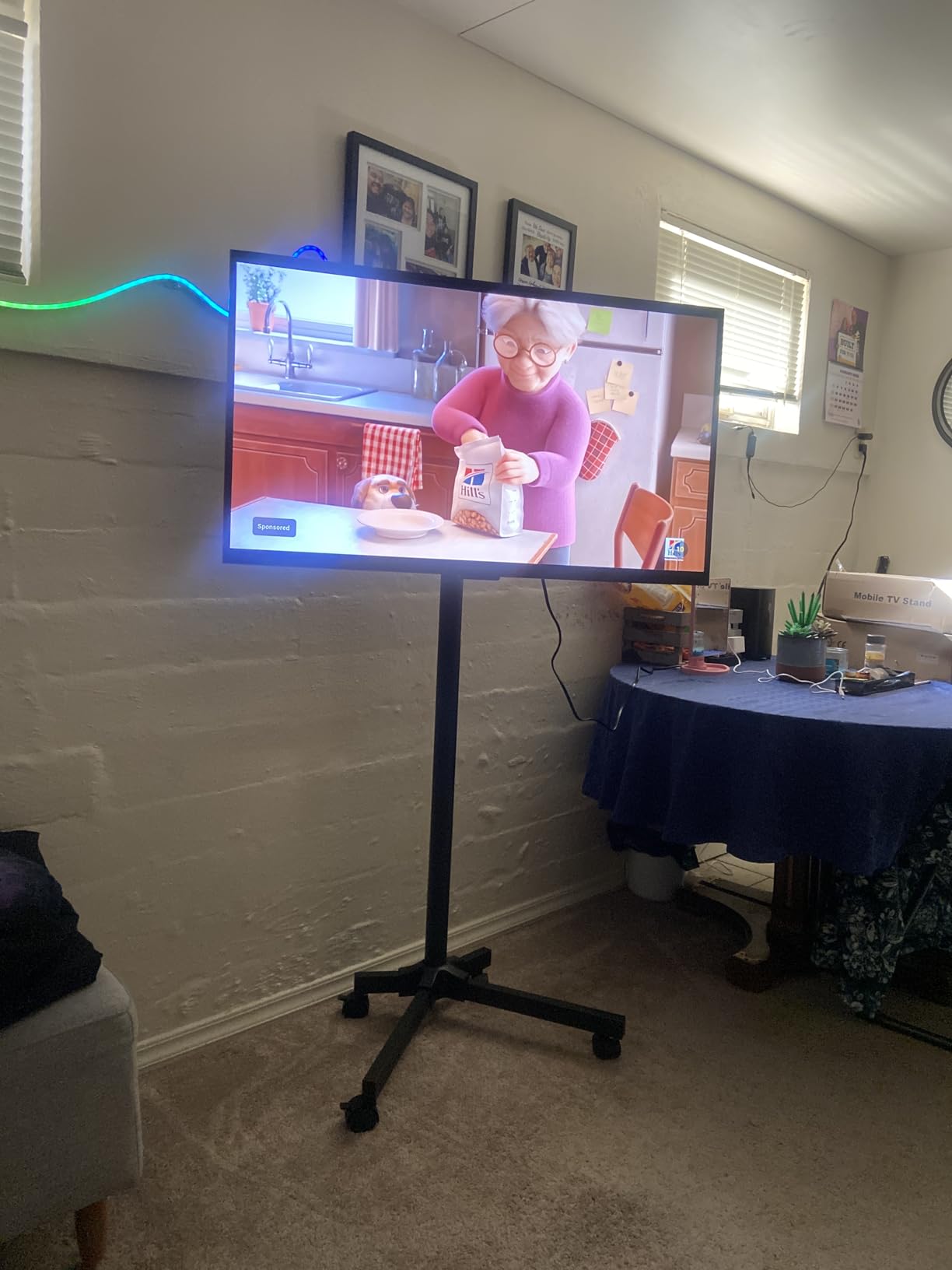 Mobile TV Carts on Wheels for 21-60 Inch Flat/Curved Panel Screens TVs customer photo 2