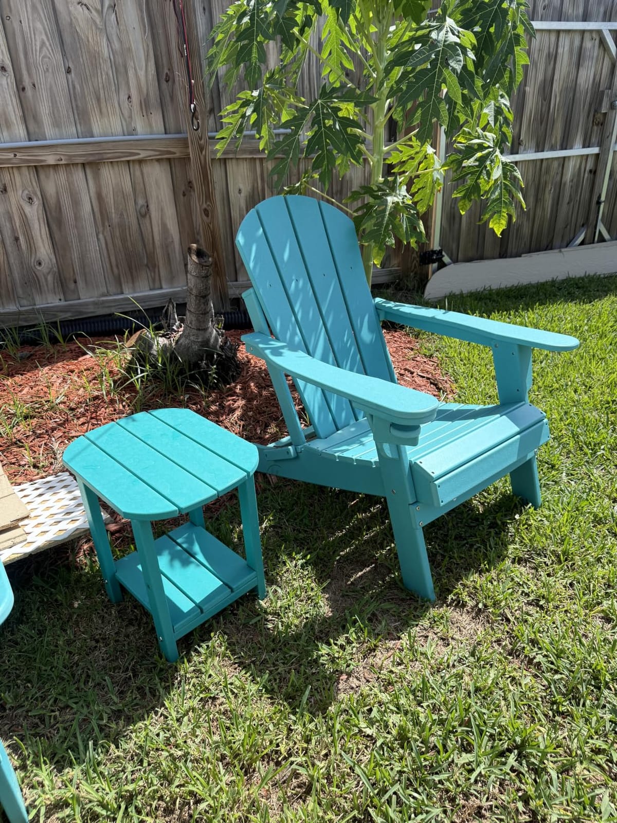 GREENVINES Folding-Adirondack-Chairs Set of 4, HDPE All Weather, Black customer photo 2