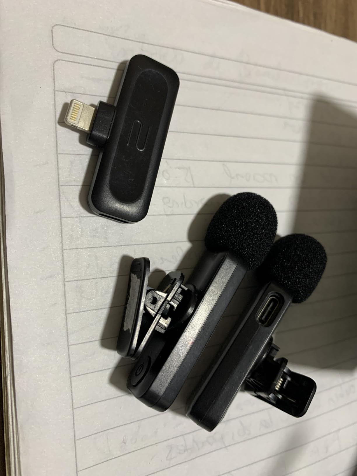 2-Pack Wireless Mini Lavalier Lapel Microphone for iPhone, Android(2 in 1) | Microphone for Content Creators, 65ft Clip on Dual Mics for TikTok, YouTube, Noise Reduction,Clear Voice, 6H Working Time customer photo 1