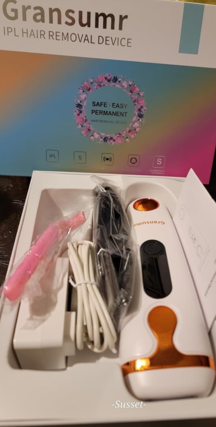 IPL Laser Hair Removal Device for Women & Men - At-Home Painless Ultra-Fast Flash Hair Remover, 86% Hair Reduction in 4 Weeks, High Energy & 5 Modes, 8 Mins Full Body & Bikini Line & More, Corded customer photo 2
