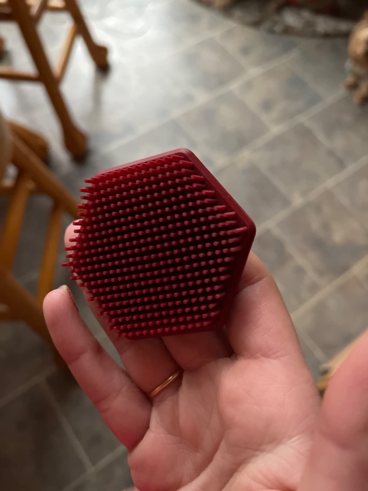 Silicone Face Scrubber for Men, Gentle Exfoliator Pad & Massager, Facial Cleansing Brush Silicone Face Wash Brush Removes Dead & Dry Skin (Black) customer photo 1