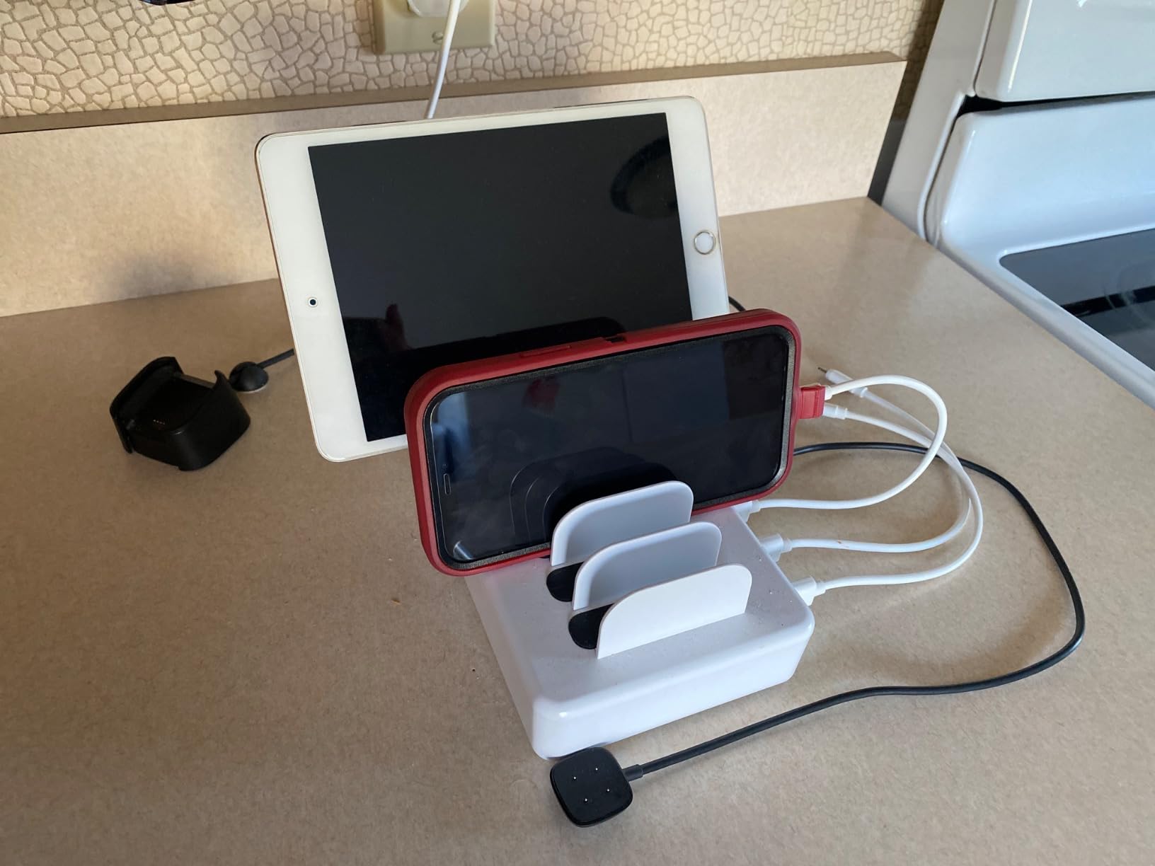 50W 6 Ports Multi Charger Station, USB Charging Dock for Multiple Devices customer photo 1