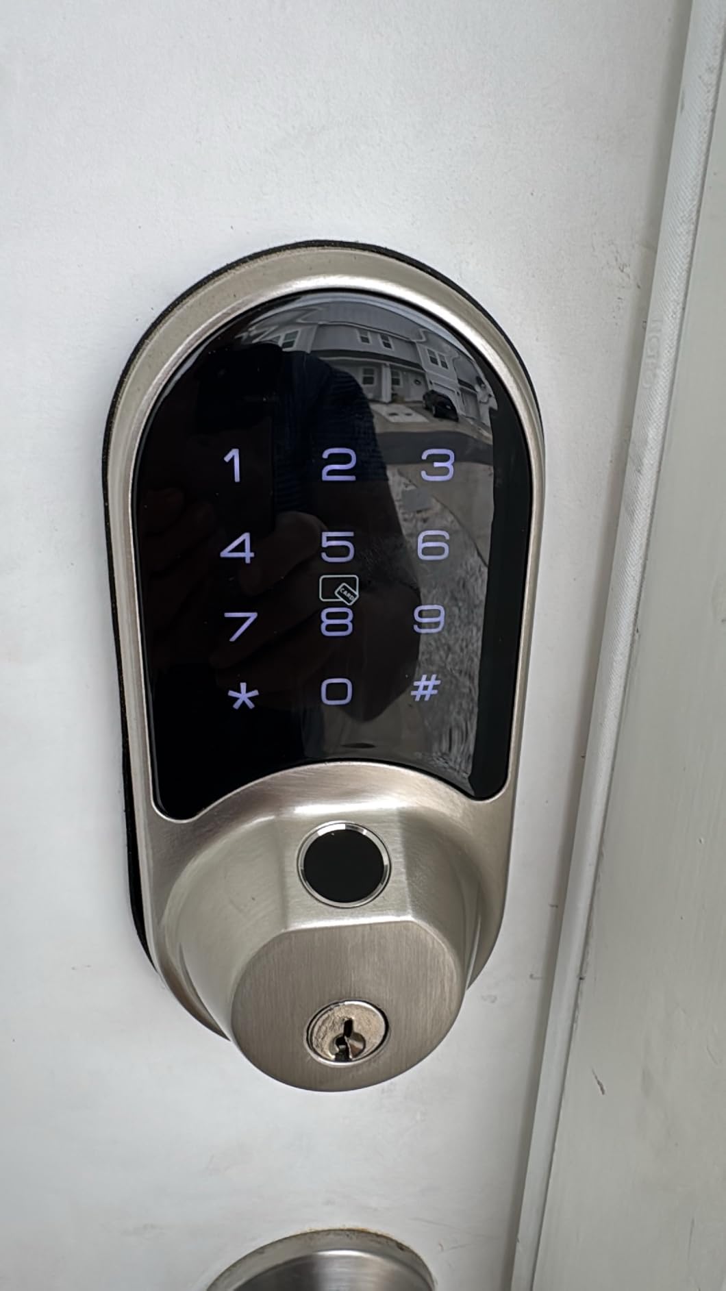 Veise RZ07 Fingerprint Smart Door Lock Deadbolt, App Control, Matte Black customer photo 2