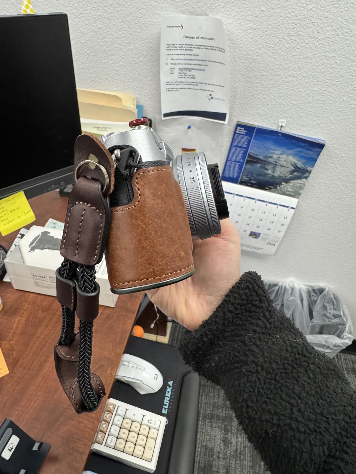 SMALLRIG Camera Wrist Strap, Vintage Leather Camera Hand Strap for Fujifilm | Adjustable Safety for Fujifilm X-T5 X-T4 X-T30iii X-T30 X-E4 X100VI, DSLR SLR Mirrorless and Compact Cameras, Brown - 3926 customer photo 1