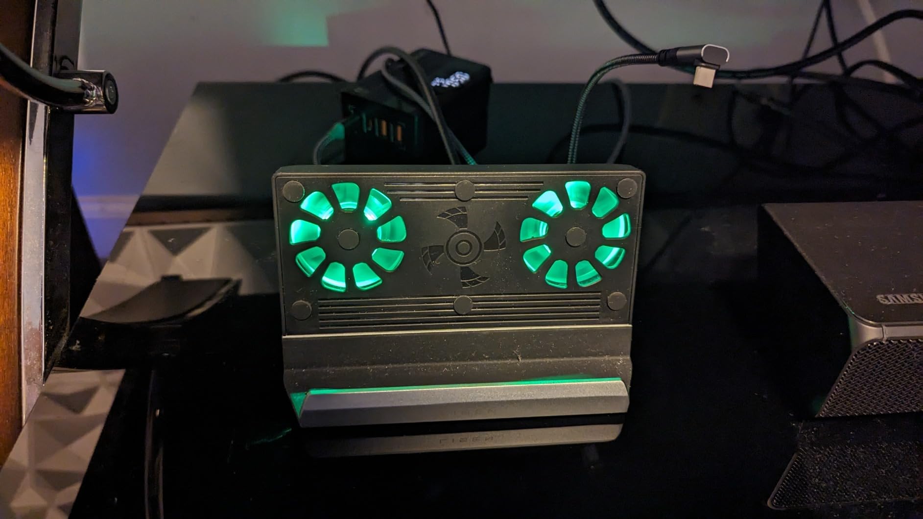 10-in-1 Docking Station for Steam Deck OLED & ROG Ally X & Legion Go & Switch 2, Dual Cooling Fan 5 USB Ports, 4K@60Hz HDMI 2.0, 100W Charging Port Support ROG Ally 30W Mode, Gigabit Ethernet, SD/TF customer photo 2