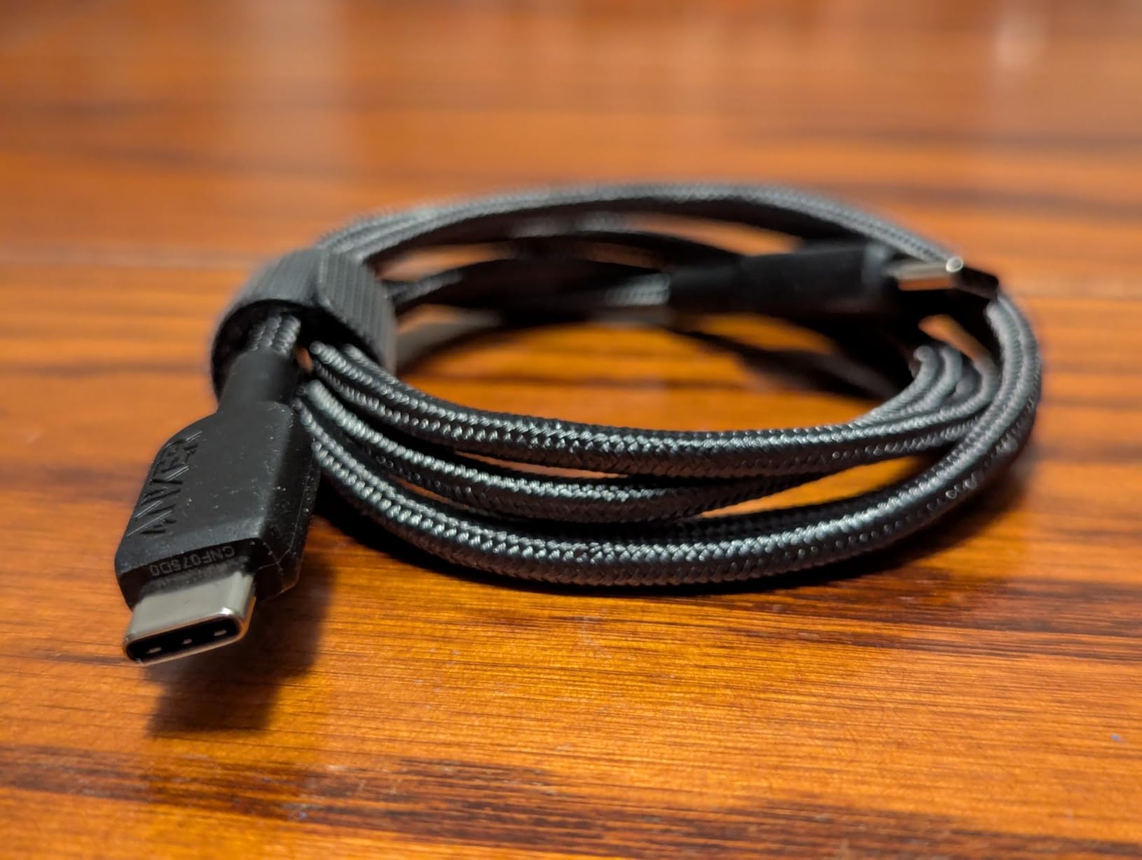 Anker USB C to USB C Cable, Type C Fast Charging Cord (2-Pack, 6 ft, Black) customer photo 2