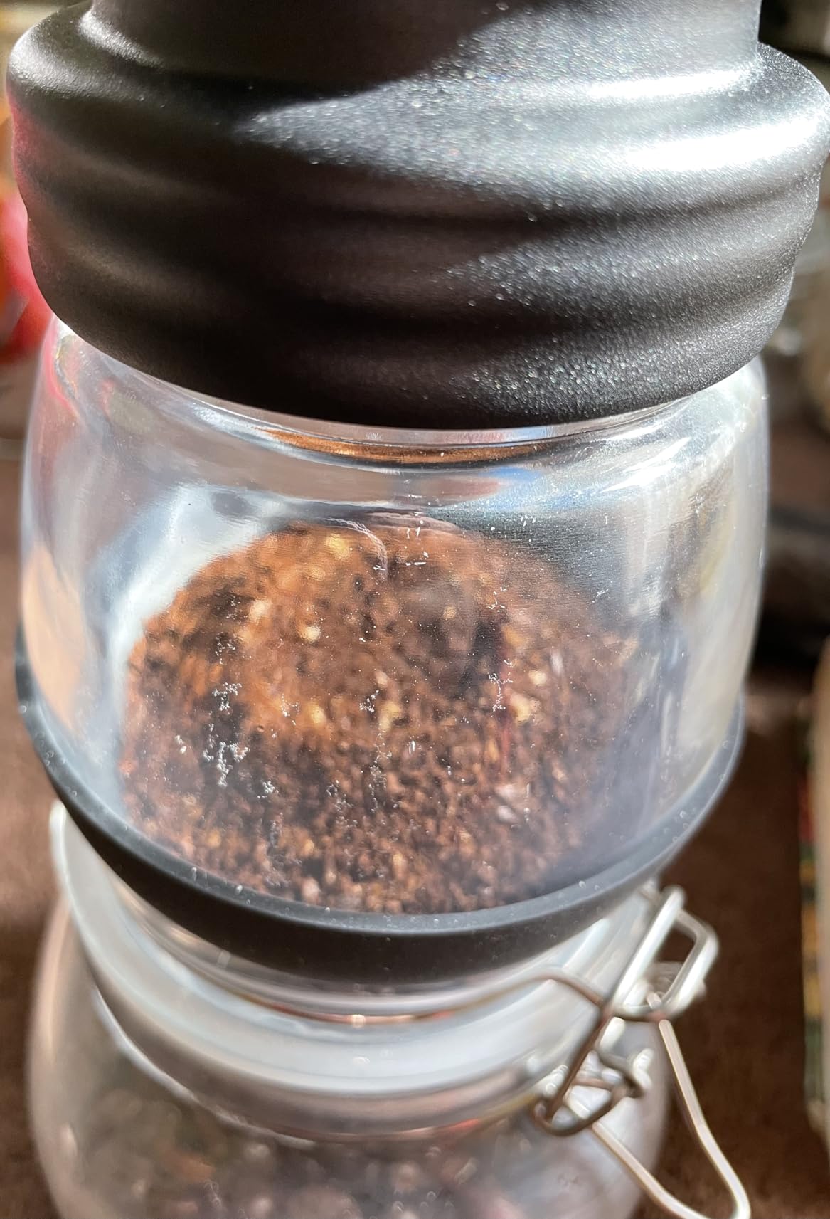 Manual Coffee Grinder 48 Adjustable Settings, 80g Large Capacity, Conical Burr Hand Mill for Home, Travel, Camping, Office, Espresso & Pour Over, 2 Jars customer photo 1
