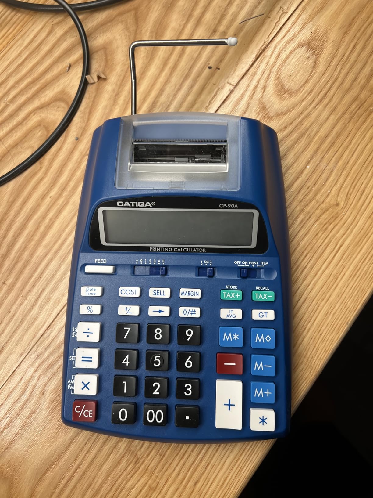 CATIGA Printing Calculator with Tape Print Out - 10 Key Adding Machine with Paper Roll, Desktop Electric Calculator for Accounting, Business, Finance, Home Office Use CP90A customer photo 1