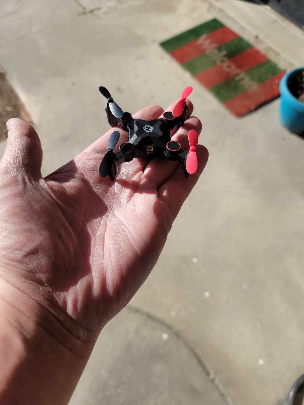 Holy Stone HS190 Foldable Mini Drone for Kids Beginners, RC Nano Quadcopter with Altitude Hold, 3D Flips, High Speeds Rotation, Headless Mode, Throw to Go, One Key Return, Great Gift Toys for Boys and Girls, Blue customer photo 1