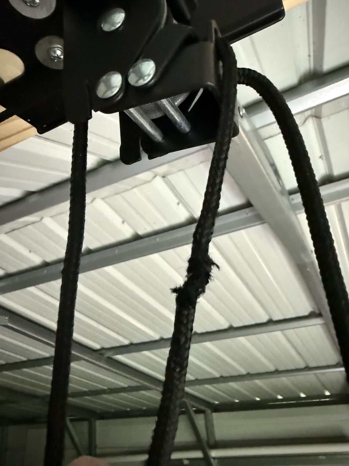 StoreYourBoard Kayak and Canoe Ceiling Hoist – Overhead Garage Storage Rack for Kayaks, Canoes, and Paddle Gear – Heavy Duty Pulley System Indoor Ceiling Mount customer photo 1