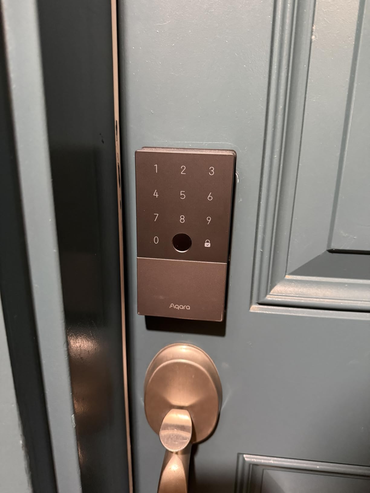 Aqara Smart Lock U100, Apple Home Key, Fingerprint Deadbolt, Gray customer photo 1