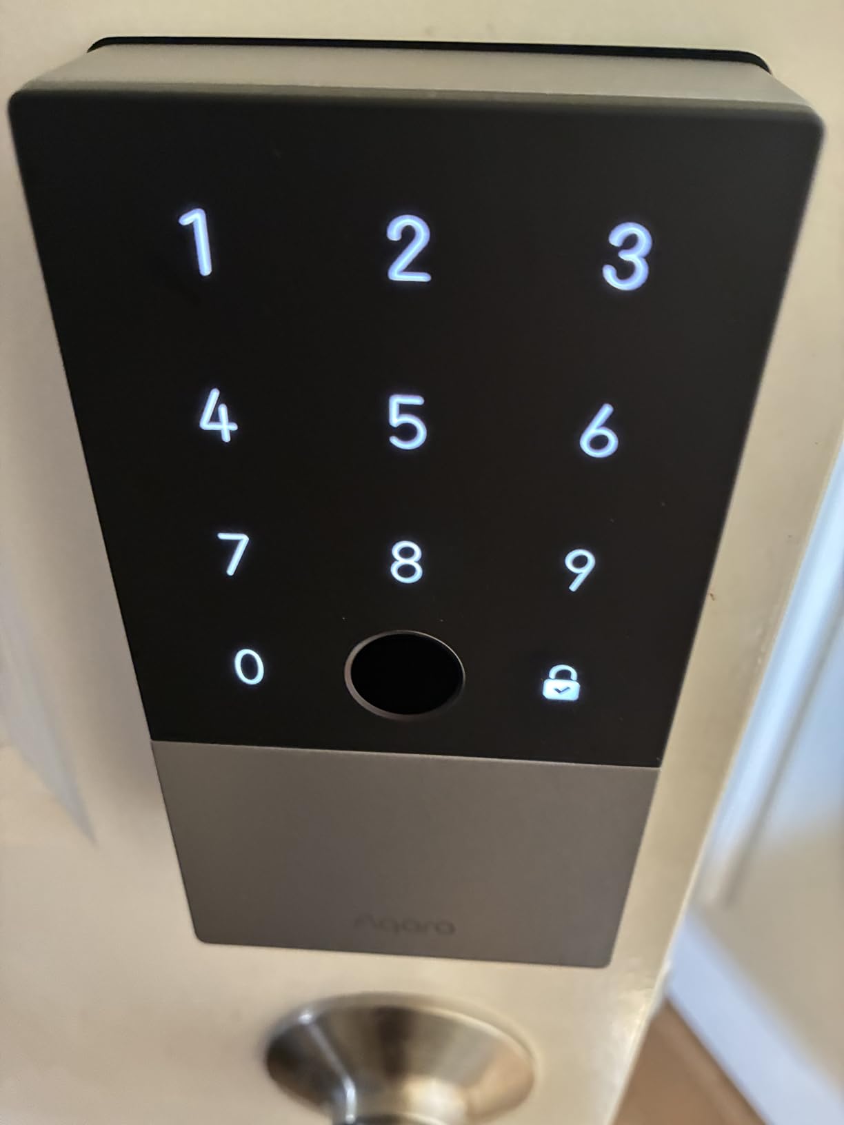 Aqara Smart Lock U100, Apple Home Key, Fingerprint Deadbolt, Gray customer photo 2
