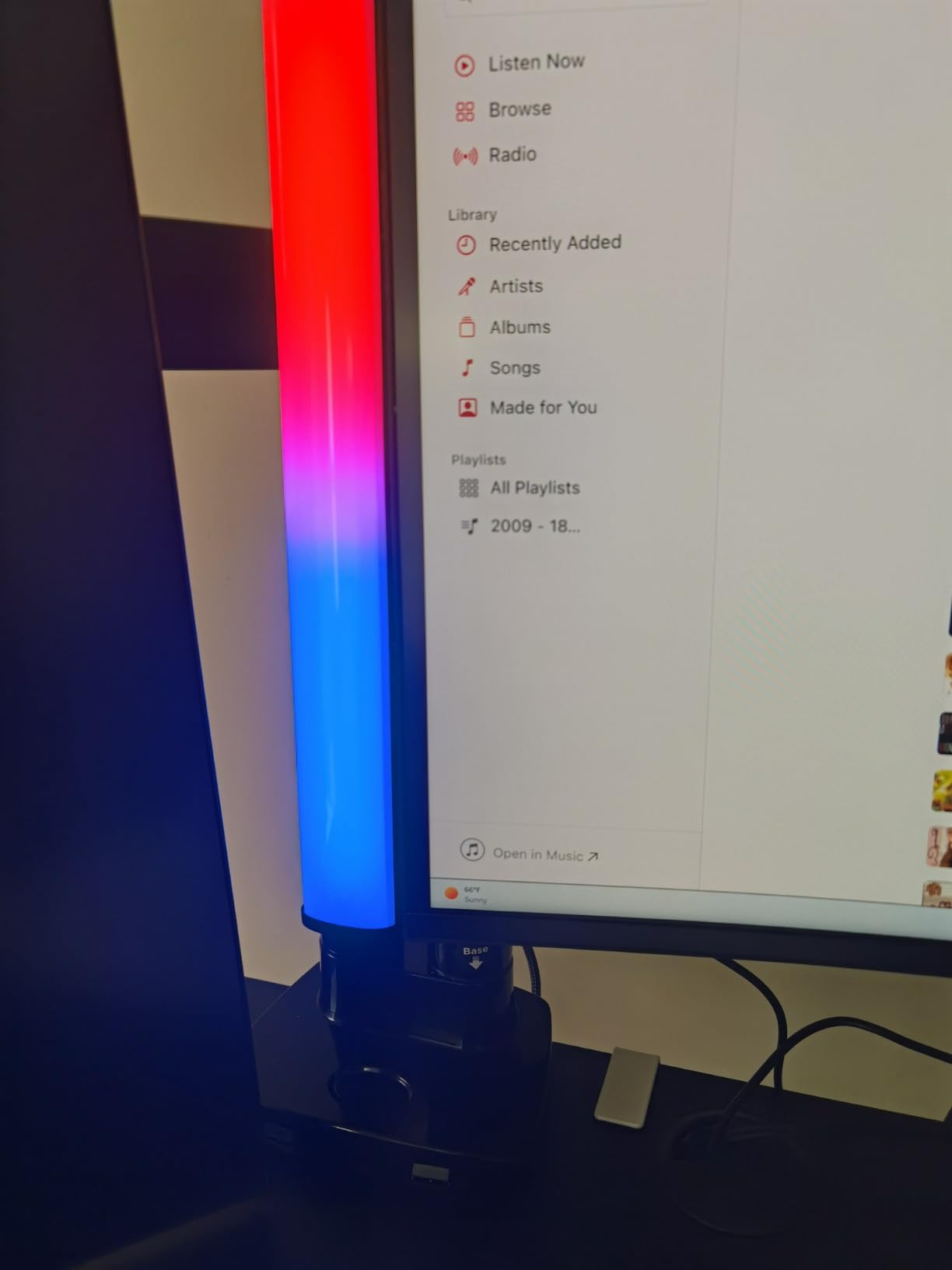 Barhootao RGB Light Bar,Smart LED Light Bar for Room,16 Million Colors,Three Control Modes,Dynamic Music Sync Mode,213 Preset Modes,USB Interface（Without Adapter） customer photo 1