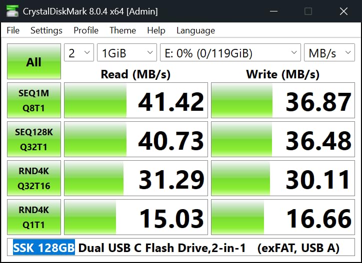 SSK 256GB USB C Flash Thumb Drive up to 550MB/s Dual USB C+A Memory Stick customer photo 1