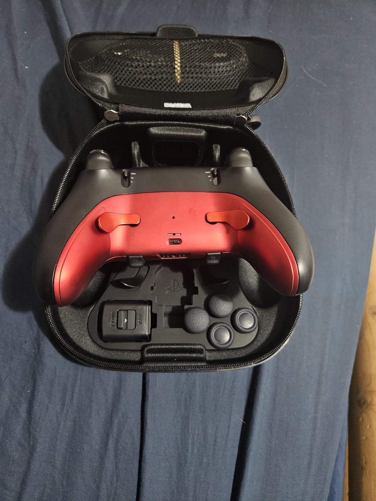 eXtremeRate Back Paddles for PS5 Edge Controller, Metallic Scarlet Red Replacement Interchangeable 4PCS Metal Back Buttons for PS5 Edge Controller - Controller NOT Included customer photo 1