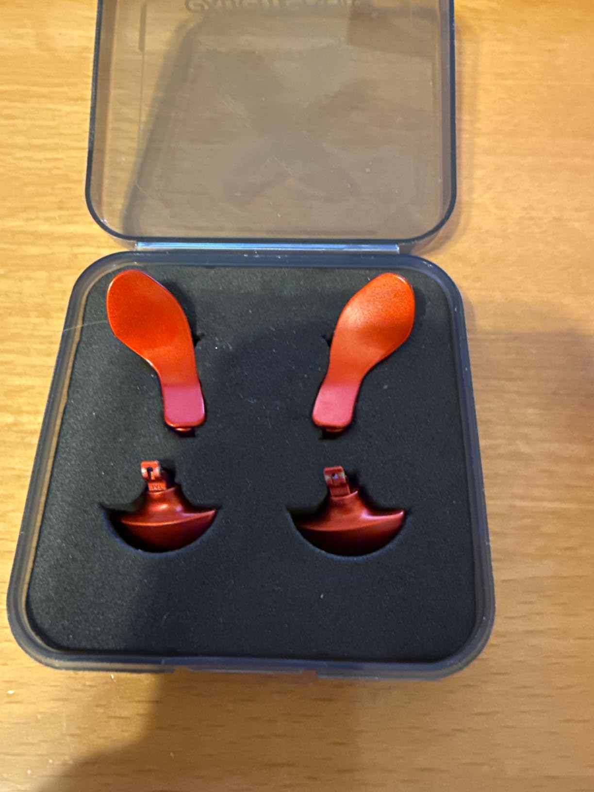 eXtremeRate Back Paddles for PS5 Edge Controller, Metallic Scarlet Red Replacement Interchangeable 4PCS Metal Back Buttons for PS5 Edge Controller - Controller NOT Included customer photo 2