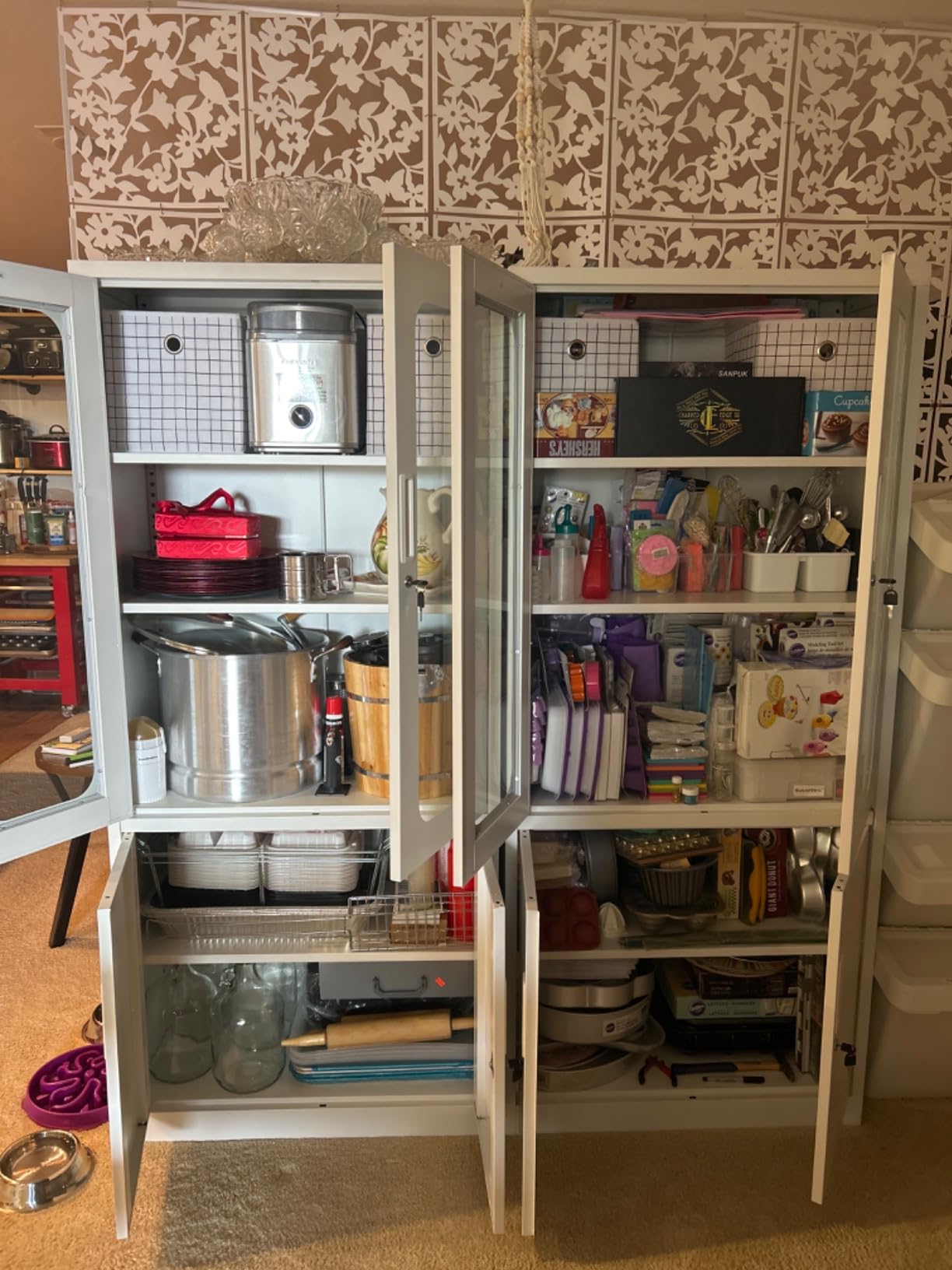 Greenvelly Metal Cabinet, 72” Black Tool Steel Locking Cabinet with Doors and 4 Shelves, Tall Cabinets for Garage Storage Systems Lockable File Cabinet for Home Office, Classroom/Pantry customer photo 1