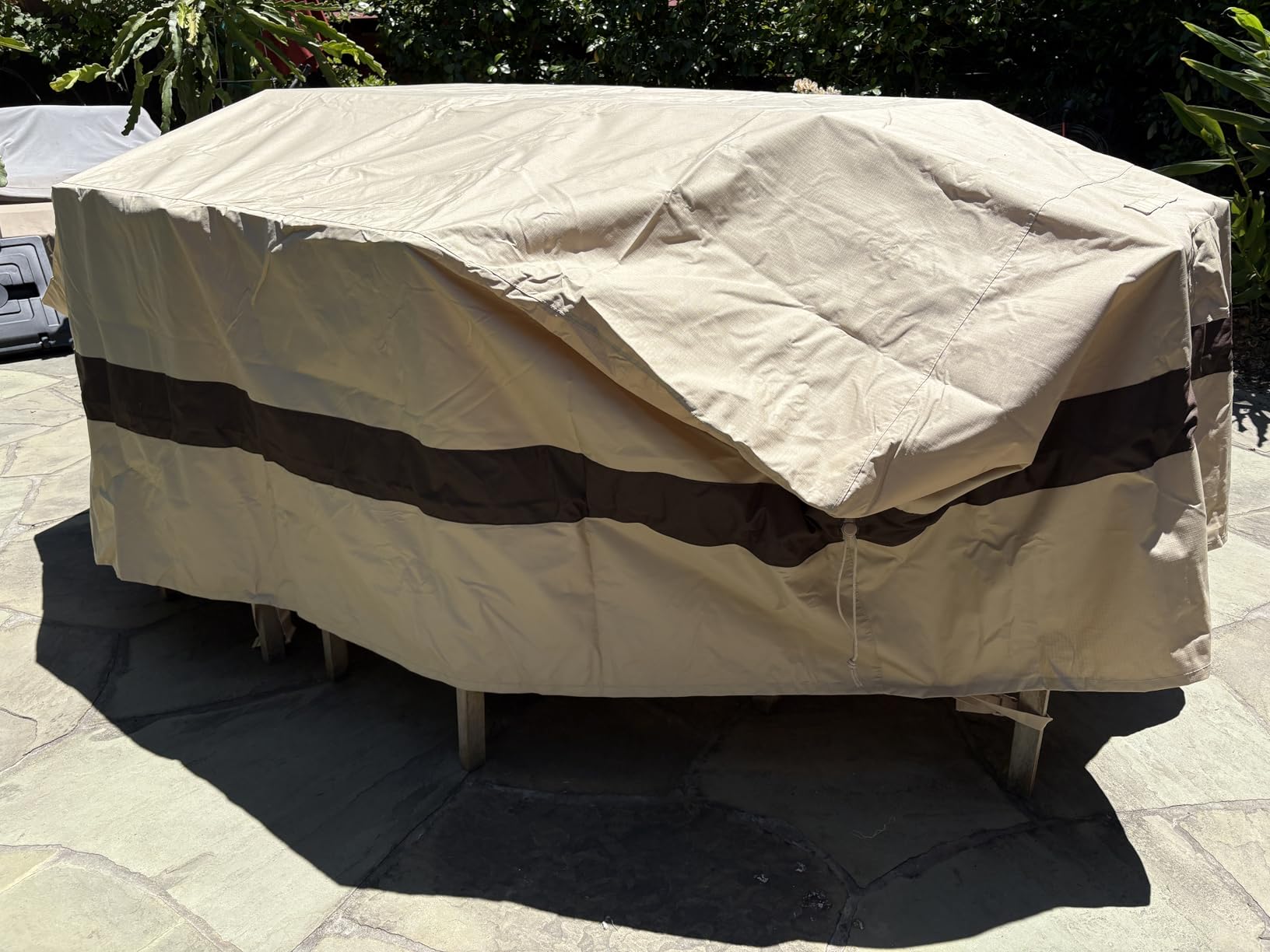 WJ-X3 Extra Large Waterproof Patio Furniture Set Cover, 180x96x36, Grey customer photo 1