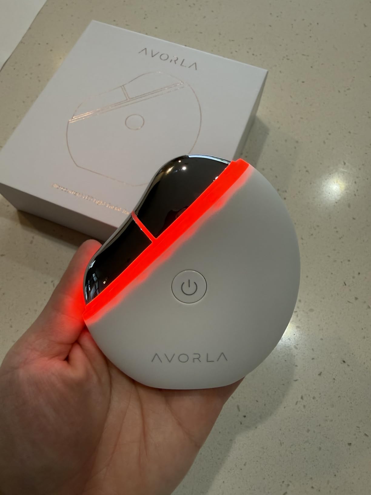 AVORLA LED Gua Sha Facial Tool with Heat and Microcurrent, Skin Toning Device, Skin Light Therapy Anti-Aging/Anti-Wrinkles,face Lift, Eye/face Puffiness, Skin Firm customer photo 2