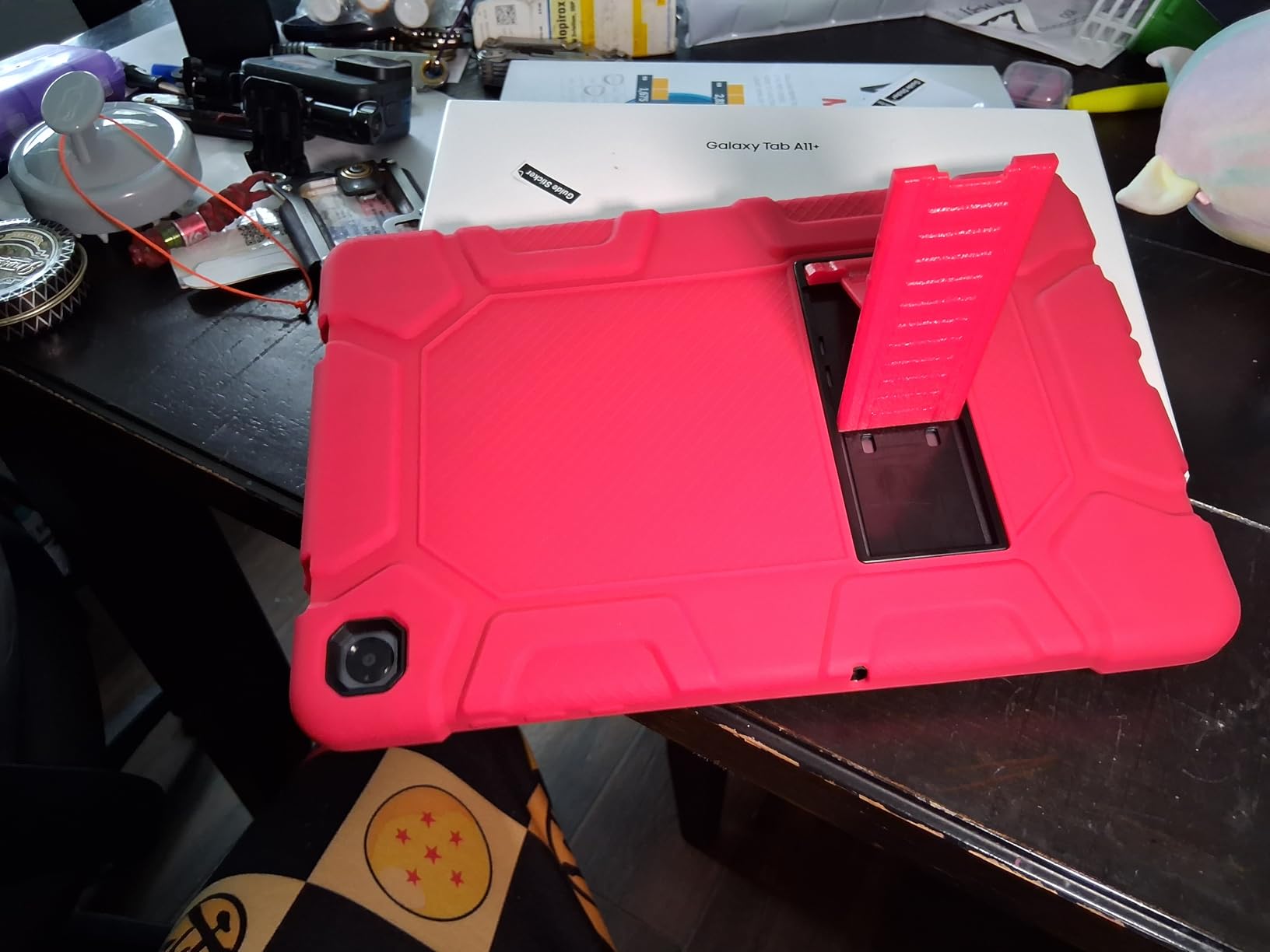 Azzsy Case for Samsung Galaxy Tab A11+/A9+ Plus 11 Inch 2026/2024, Heavy Duty Shockproof Rugged High Impact Protective Case, Black customer photo 1