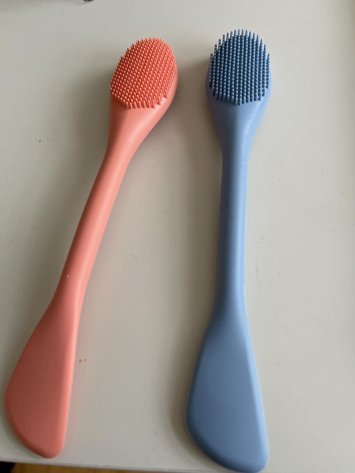 RamPula Facial Cleansing Brush, 2 in 1 Silicone Face Mask Brush & Face Scrubber, For Exfoliating, Massaging, Remove Blackheads, Makeup Skincare Removal, Applicator for Mud, Clay, Body Lotion, DIY Mask customer photo 2