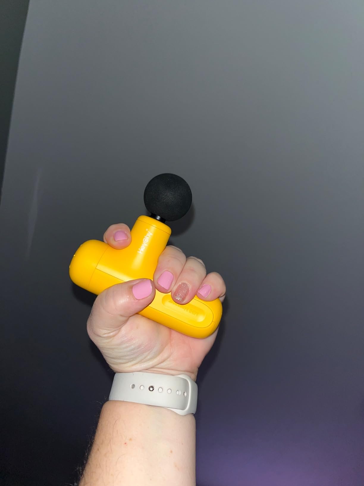 HEYCHY Super Mini Massage Gun, Percussion Deep Tissues Muscle Massager, Compact Sports Travel Massage Gun, Portable Handheld Massager for Home, Gym, Office, Outdoors customer photo 1