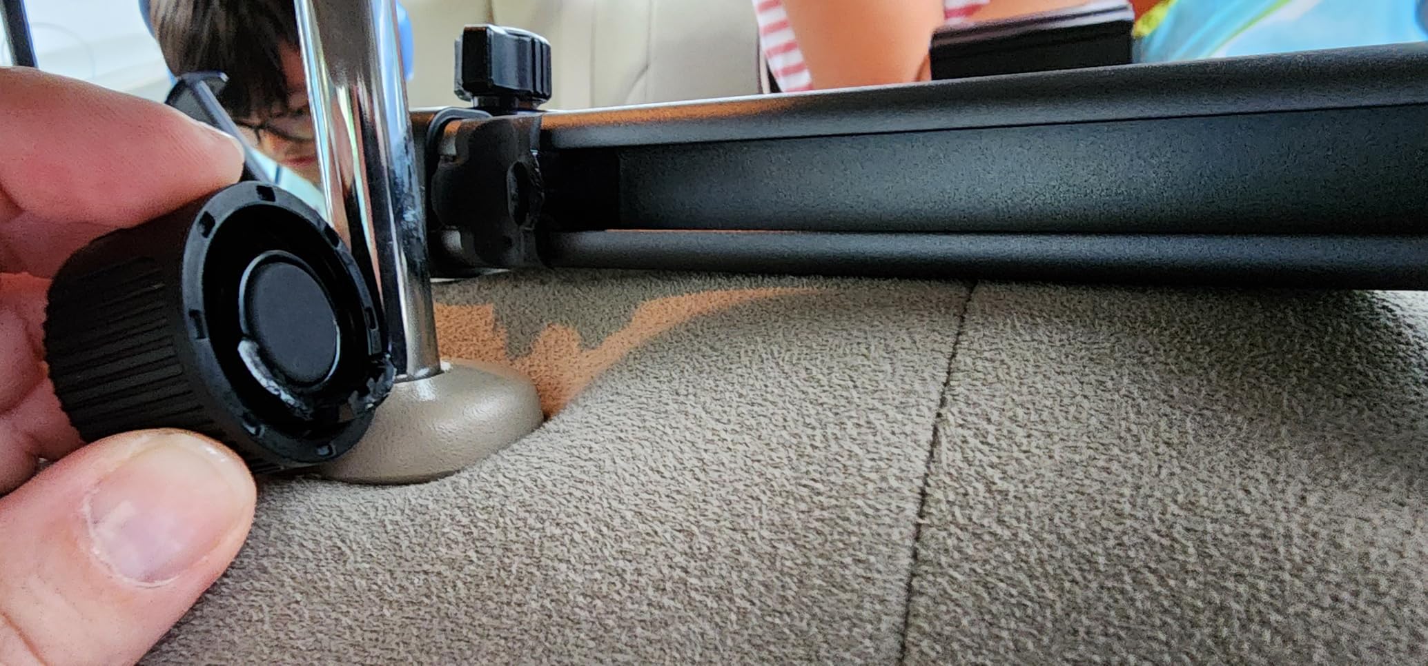 LISEN iPad Holder for Car Tablet Mount, Road Trip Essentials Kids Back Seat customer photo 2