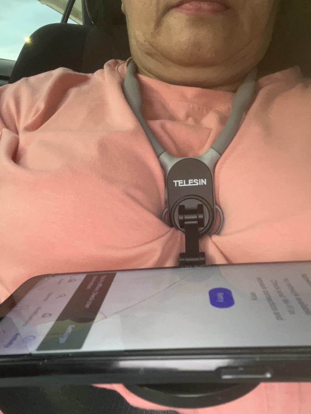 TELESIN Magnetic Neck Mount for Phones, Neck Phone Holder POV/Vlog Mount customer photo 2