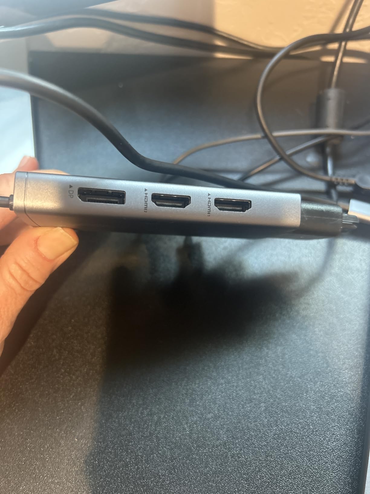 USB C Docking Station Dual Monitor for HP,Laptop Docking Station 3 Monitors customer photo 1