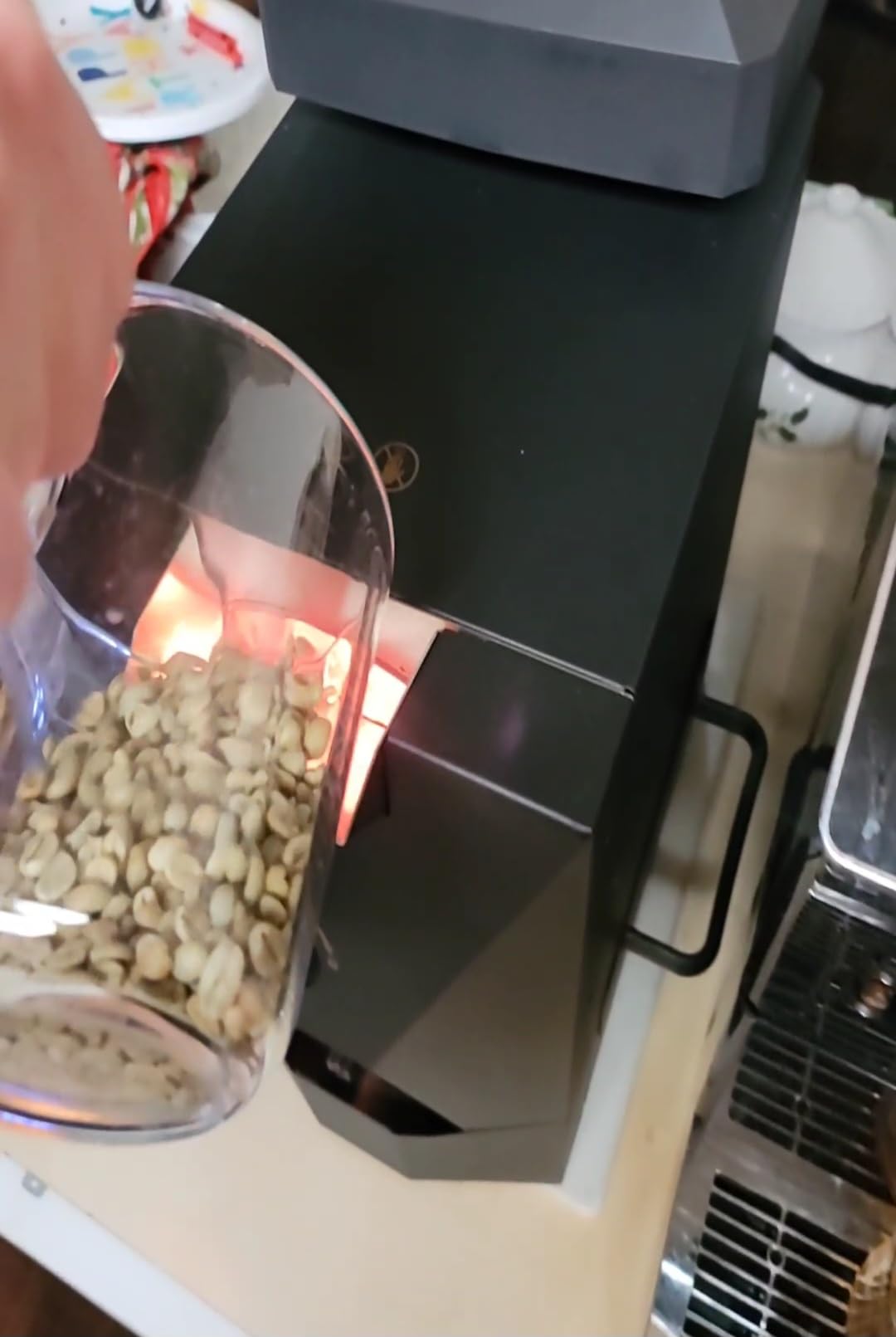 Electric Coffee Bean Roaster Machine, Smokeless Drum Roasting, for Home&Commercial Automatic Baking customer photo 2