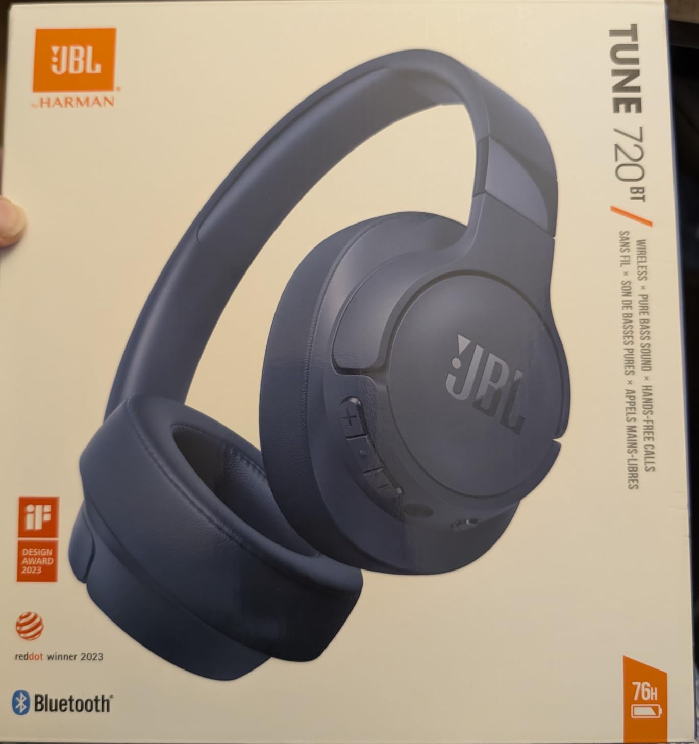 JBL Tune 720BT - Wireless Over-Ear Headphones - Purple customer photo 1