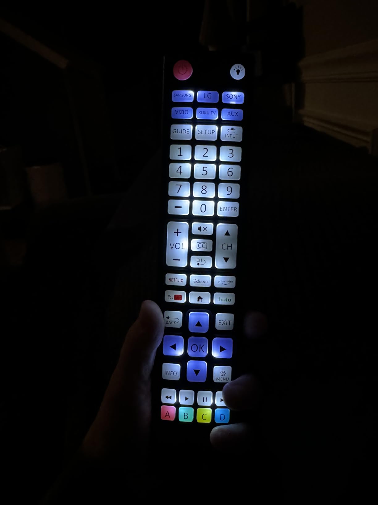 UltraPro Backlit OneTouch Universal Remote Control, Replacement TV Remote customer photo 1