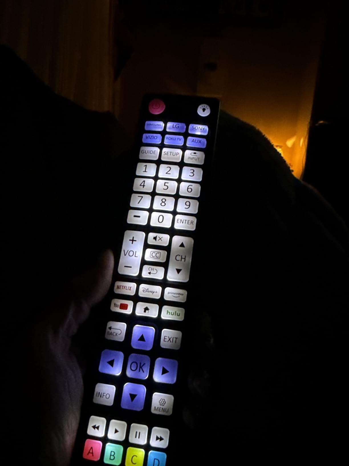 UltraPro Backlit OneTouch Universal Remote Control, Replacement TV Remote customer photo 2