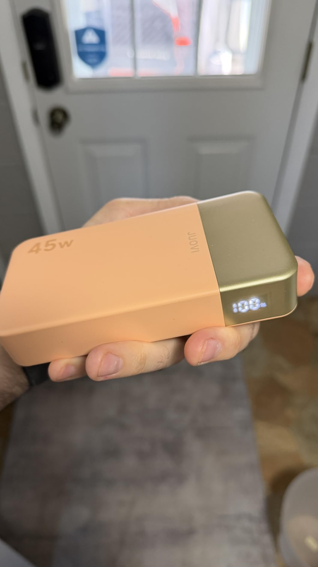 JUOVI Power Bank 45W 20000mAh Portable Charger USB C, PD QC Fast Charging 4-Port(2C+2A) External Battery Pack with LED Display, for iPhone 15 16 MacBook ipad customer photo 2