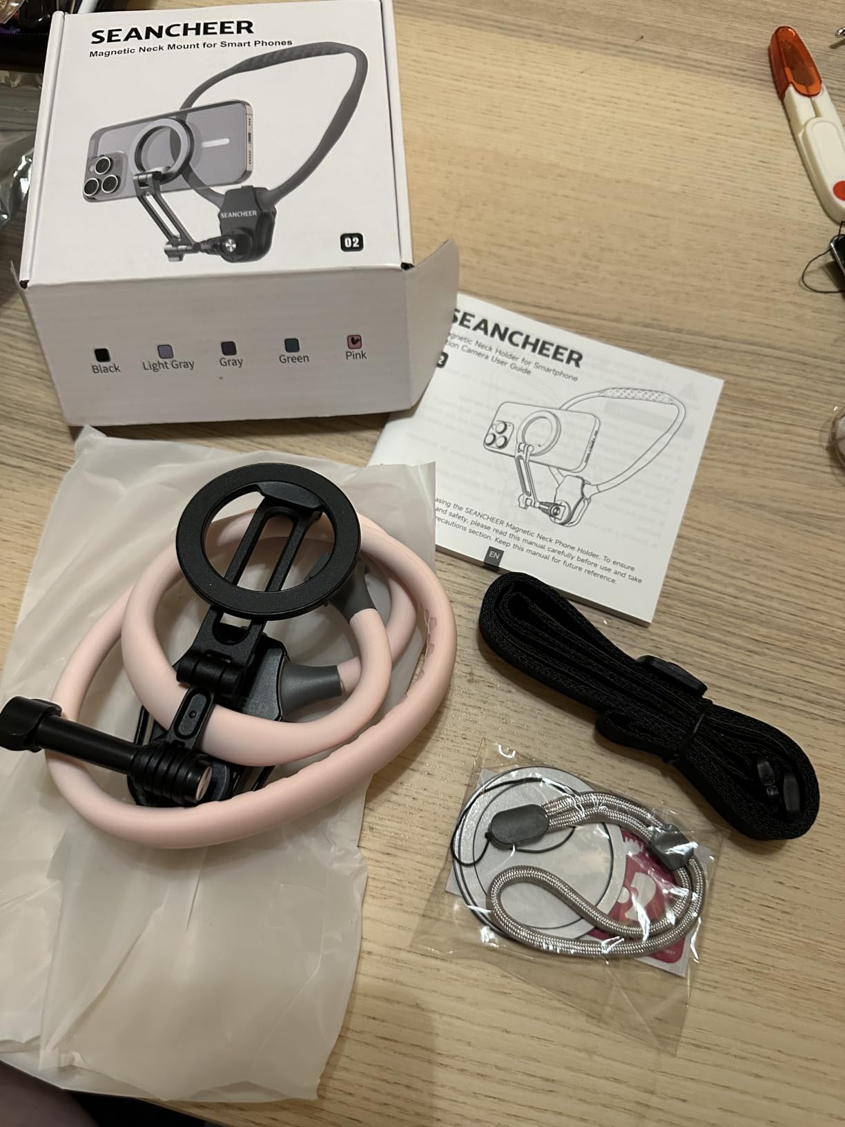 【2026 Extended Long】Magnetic Neck Mount for Phones,Neck Phone Holder customer photo 1
