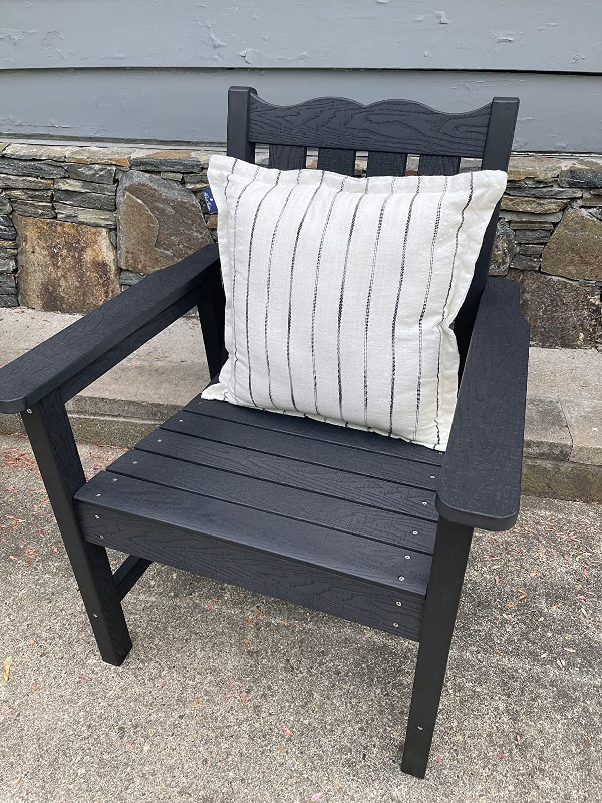 Stoog All-Weather Outdoor & Garden Chair, Patio Dining Chairs with 400 lbs Weight Capacity, Curveback Patio Chair for Backyard, Porch, Pool and Deck, Grey customer photo 2