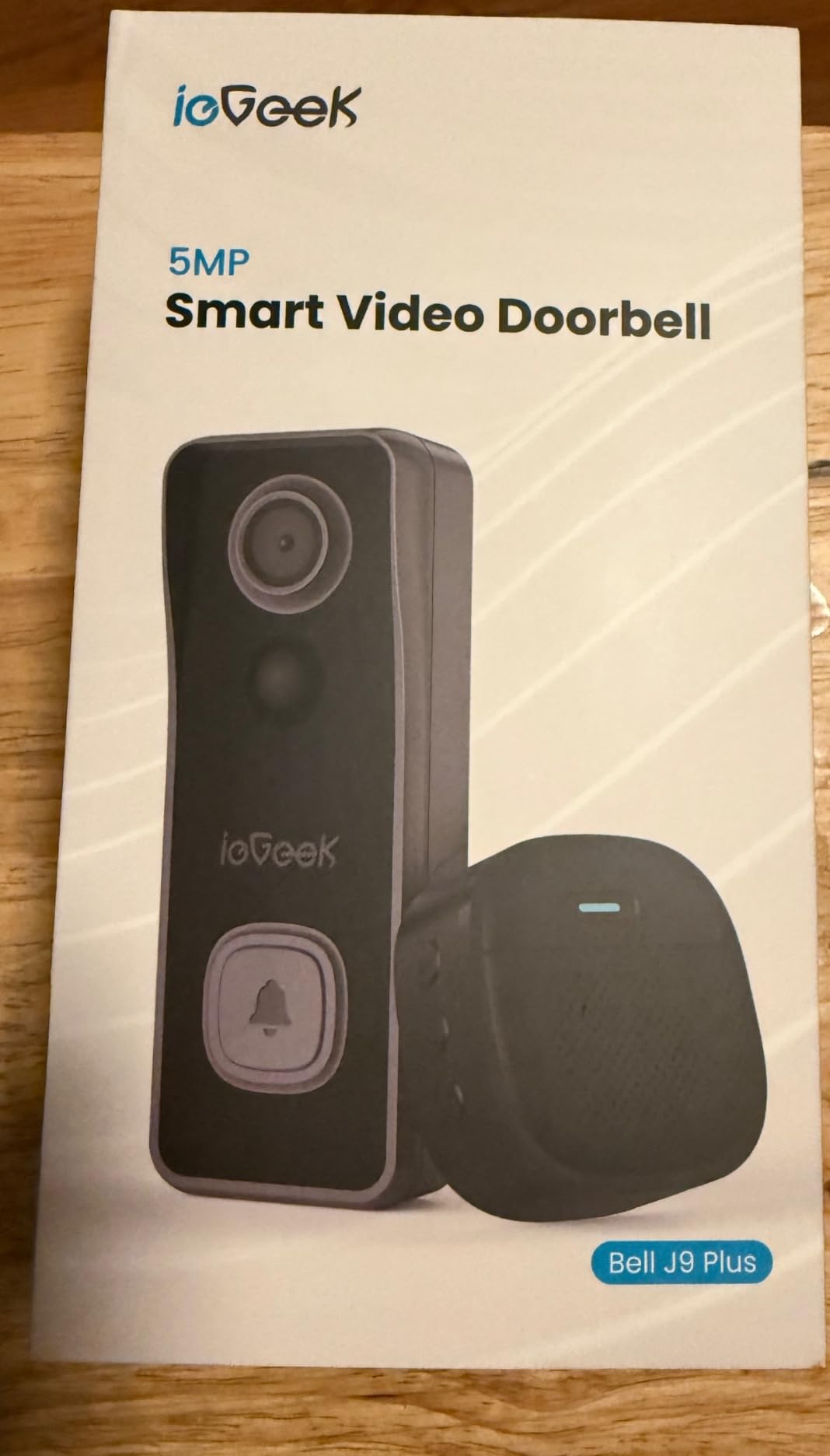 ieGeek Doorbell Camera Wireless No Subscription, 2K 3MP HD View PIR Motion Detection, Wireless Video Doorbell with Chime 2-Way Talk, Only Supports 2.4GHz WiFi, Local & Cloud Storage, White customer photo 2