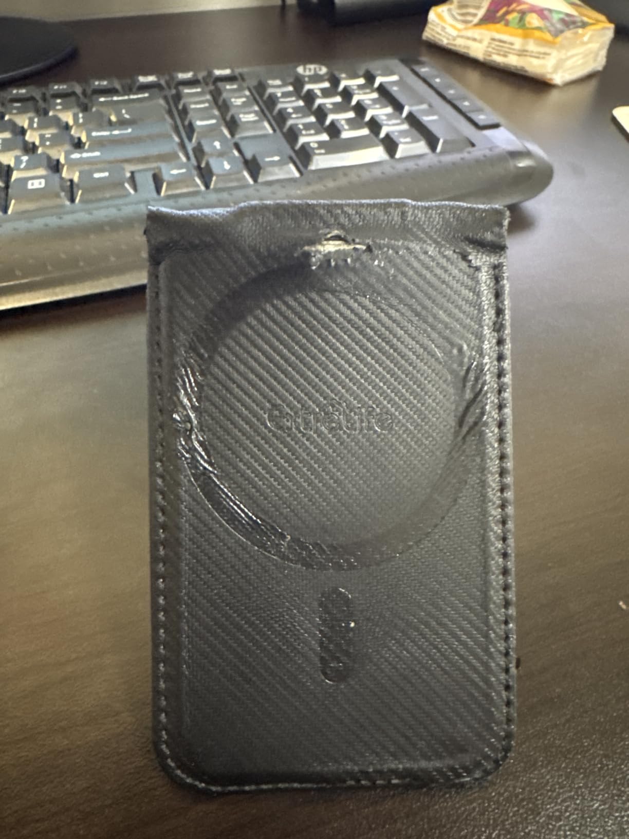 for Magsafe Wallet Works with Apple Find My, Leather Magnetic Phone Wallet customer photo 1