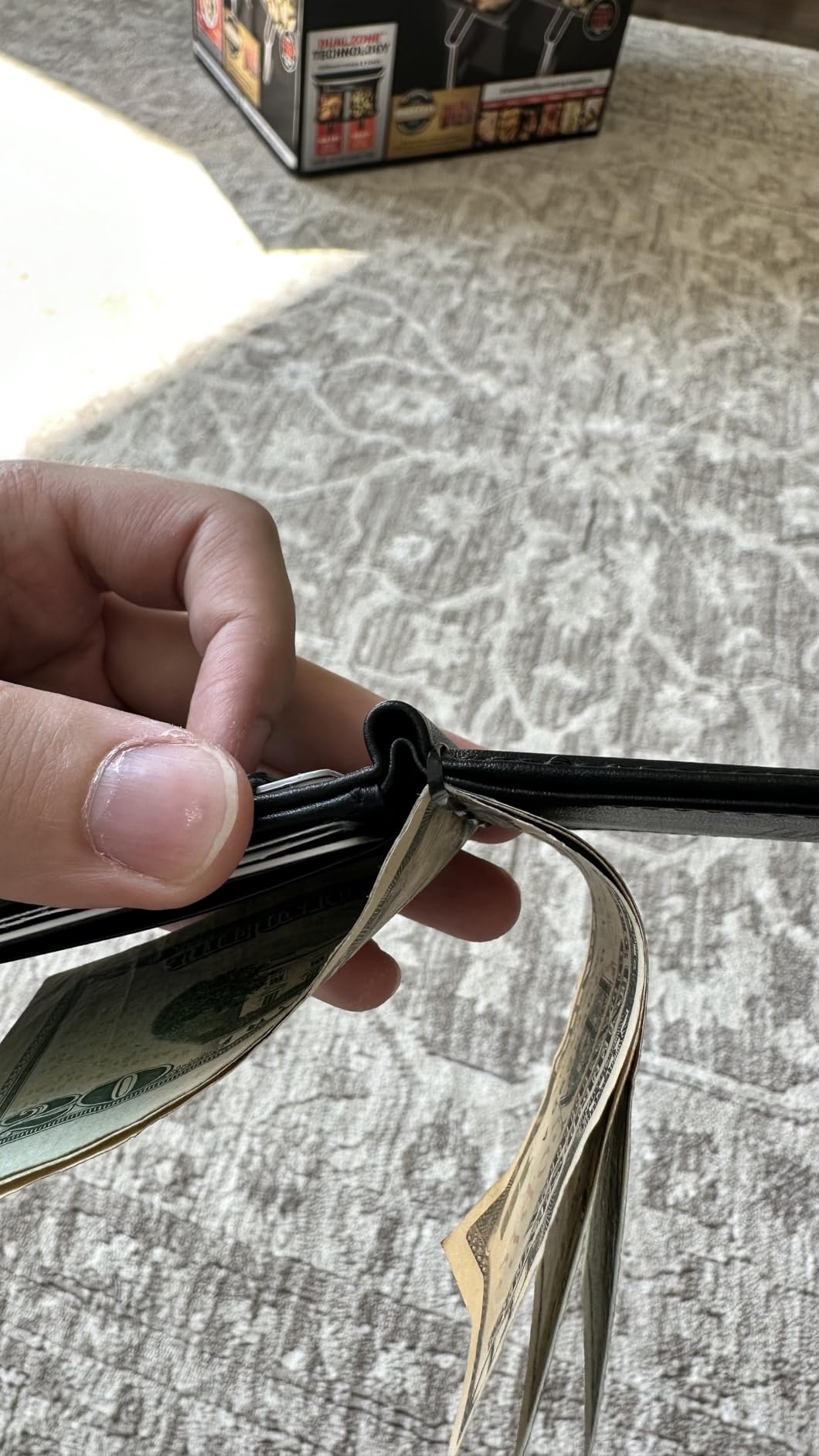 for Magsafe Wallet Works with Apple Find My, Leather Magnetic Phone Wallet customer photo 2