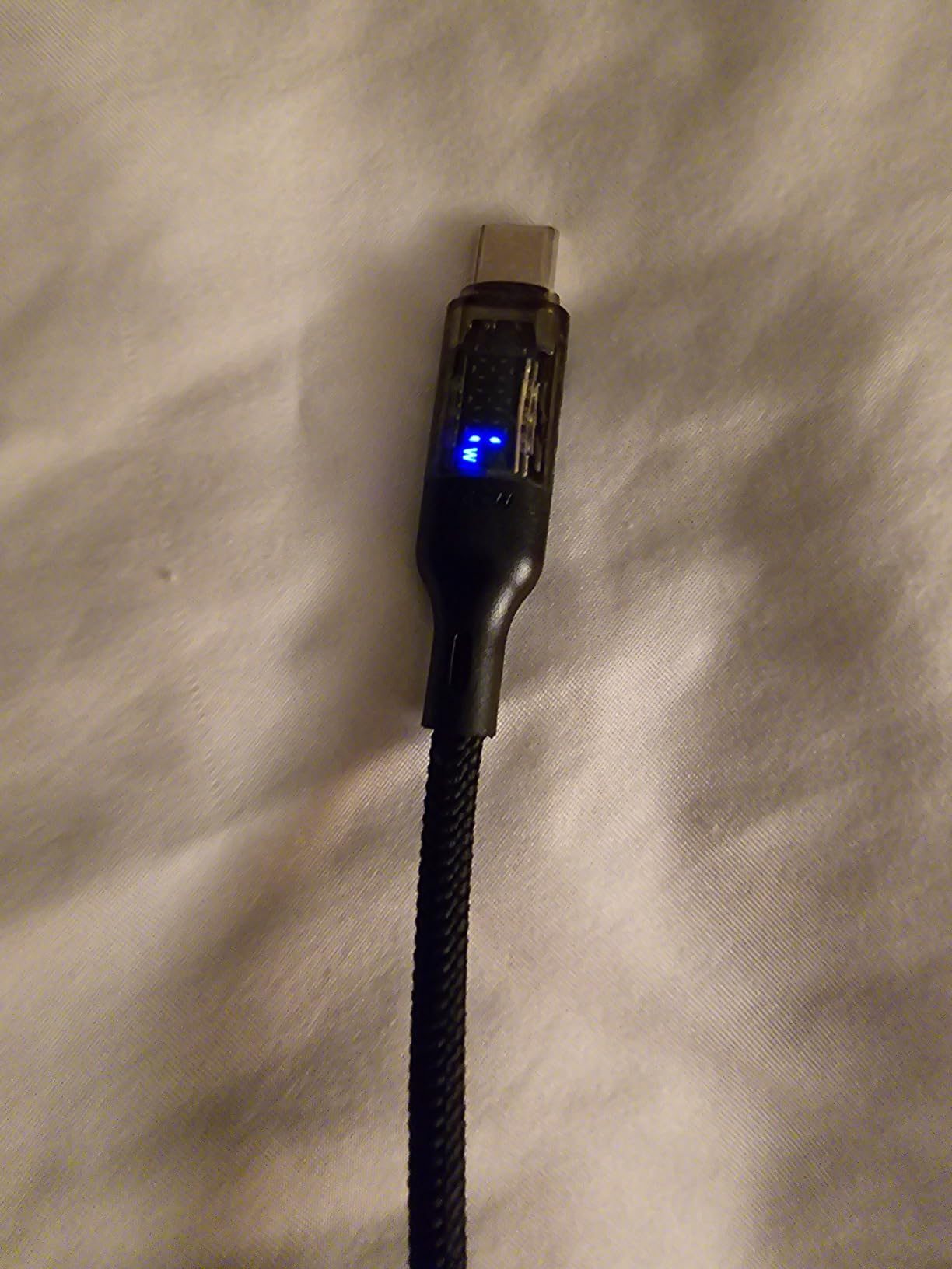 SOOPII 240W USB C to USB C Cable[4ft 2-Pack],Fast Charging USB C Cable with LED Display for Galaxy S23+/S23Ultra/S22Ultra,MacBook Pro,lPhone16/15/15Pro/15ProMax,etc,Transparent Shell,(Black) customer photo 2