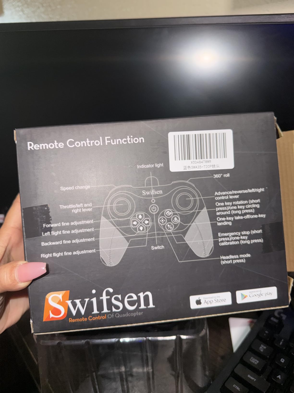 Swifsen Drones for Kids with Camera,Rc Drone Indoor Small Helicopter,Birthday Gifts for Boys and Girls Beginners Friendly,Mini Quadcopter Toy With 2 Batteries,Propeller Protect,Altitude Hold customer photo 1