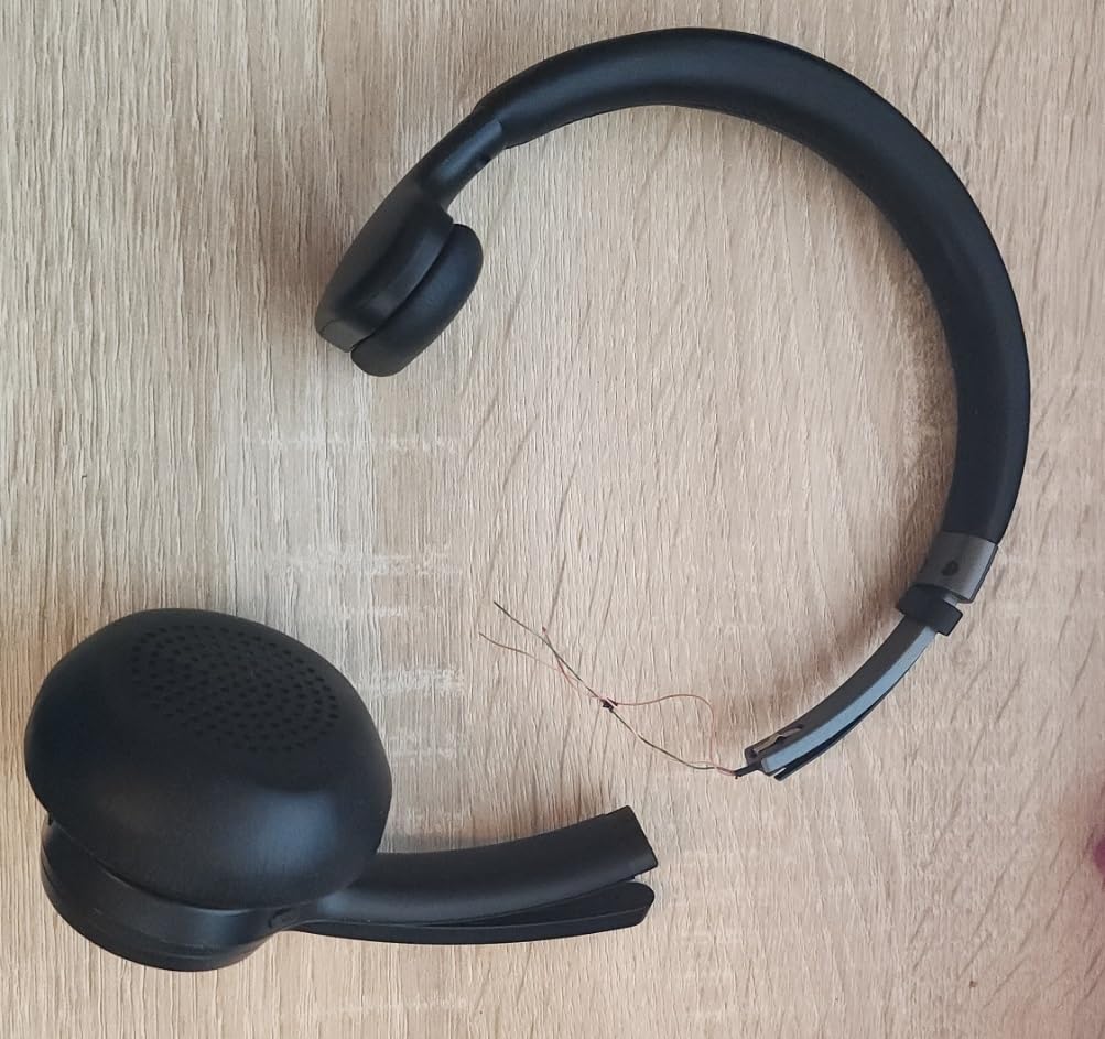 MONODEAL Open Ear Headphones with Mic, Lightweight Bluetooth 5.4 Headset with Microphone Noise Cancelling Mute Button, Wireless Headset Earphones for Work, Driving, Home Office, Workouts customer photo 1