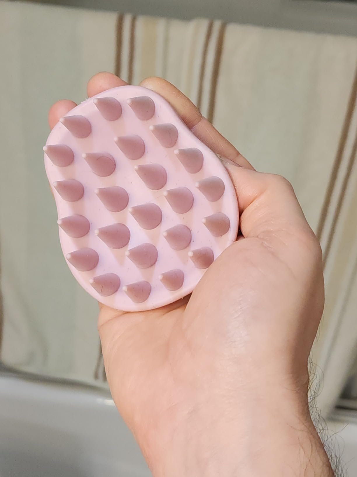 Fiora Naturals Scalp Massager Shampoo Brush, Silicone Scrubber, BPA Free customer photo 1