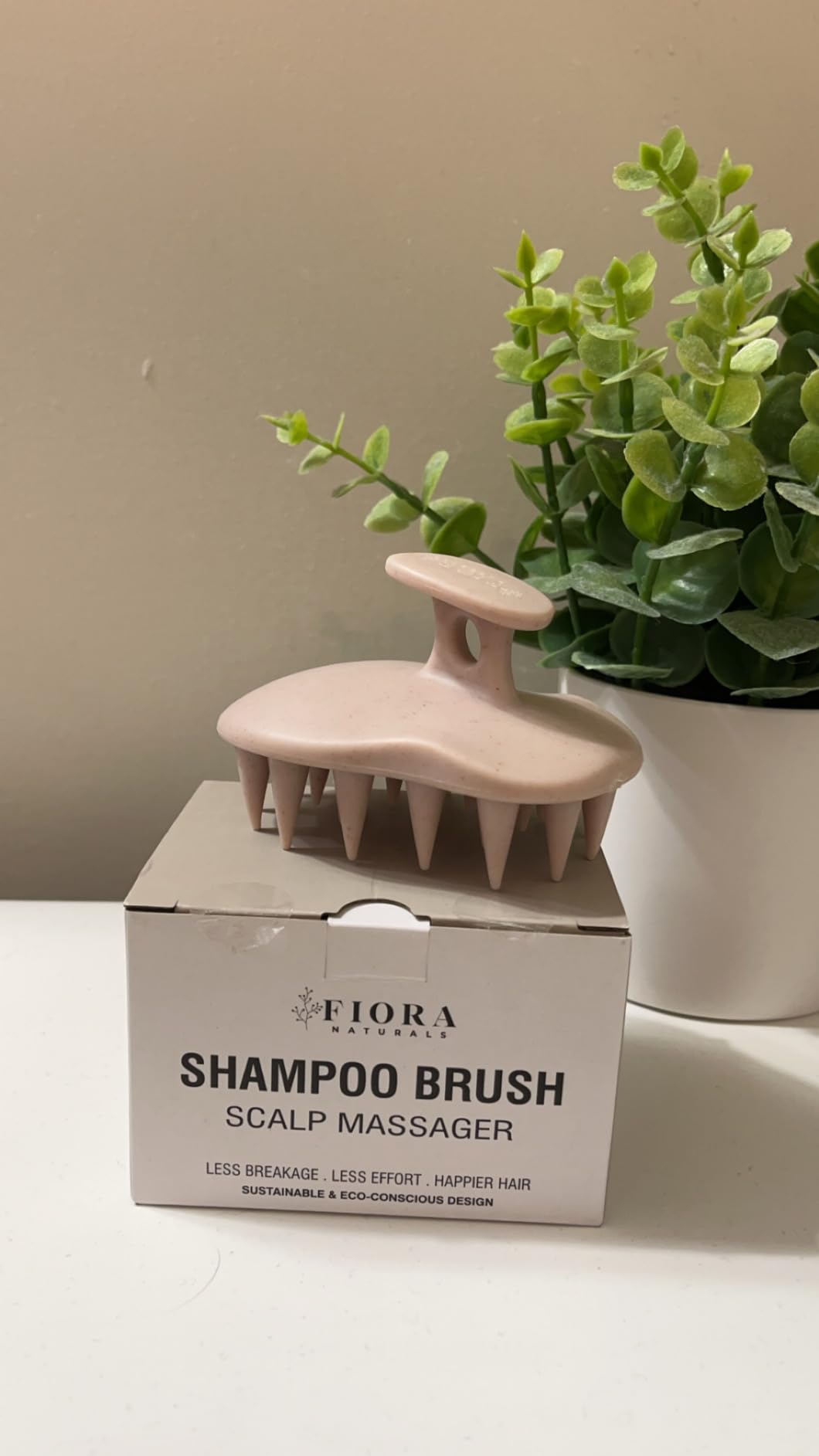 Fiora Naturals Scalp Massager Shampoo Brush, Silicone Scrubber, BPA Free customer photo 2