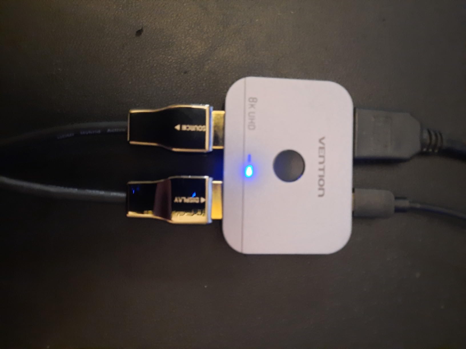 VENTION 8K HDMI Switch 2 in 1 Out, HDMI Switch 4K 120Hz with LED Indicators/HDMI 2.1 Switch/HDMI 2 in 1 Out Switcher Support 8K 4K 3D HDR for Xbox PS5/4/3 Blu-Ray TV/Player/Laptop PC customer photo 1