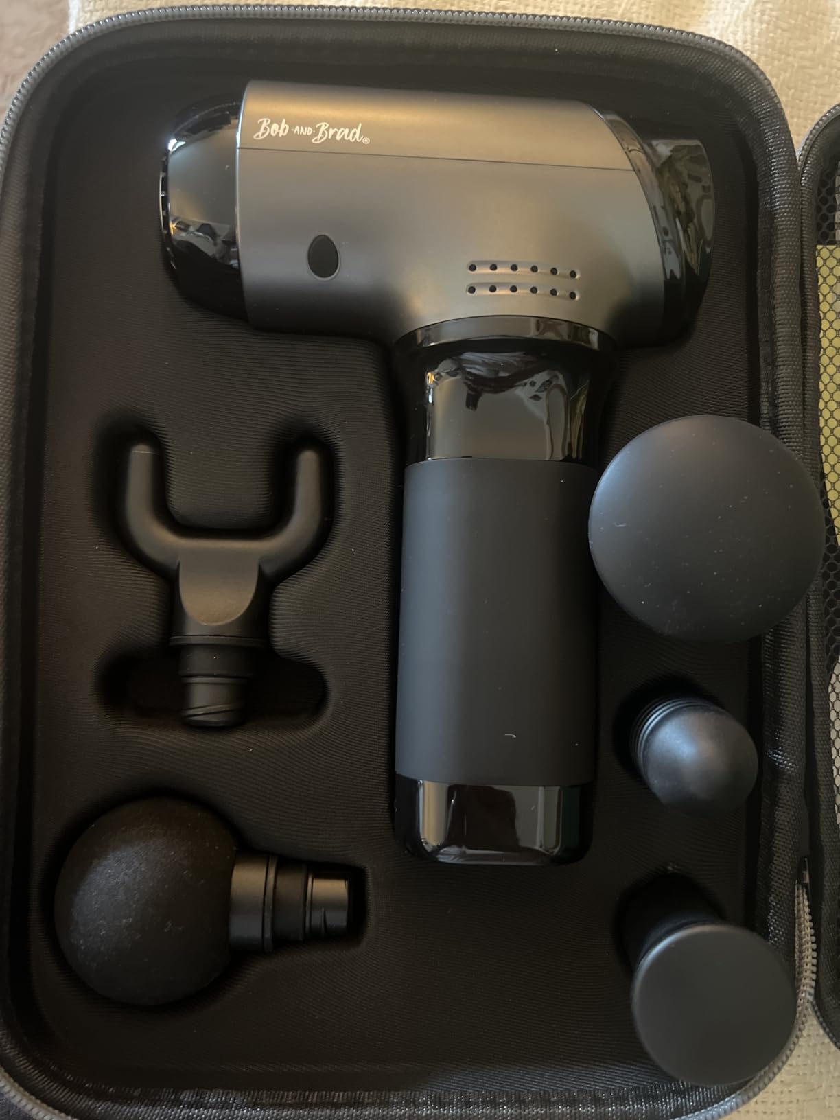 BOB AND BRAD T2 Pro Deep Tissue Massage Gun with Heat & Cold, Percussion customer photo 2