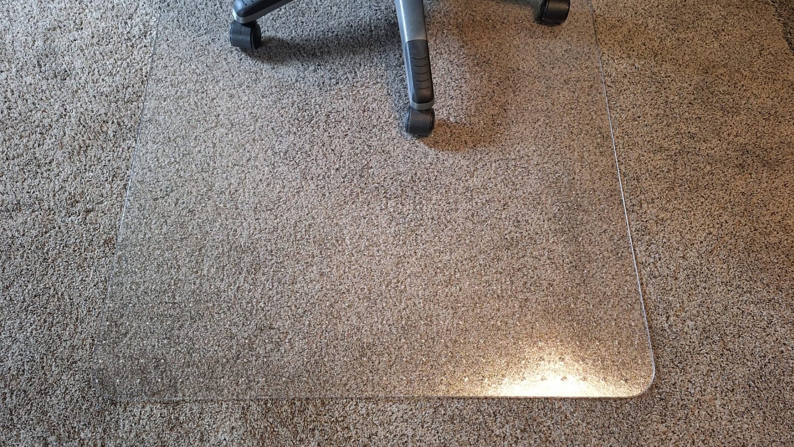 Marvelux Thick Polycarbonate Chair Mat for Plush Pile Carpets, 48” x 60” customer photo 1