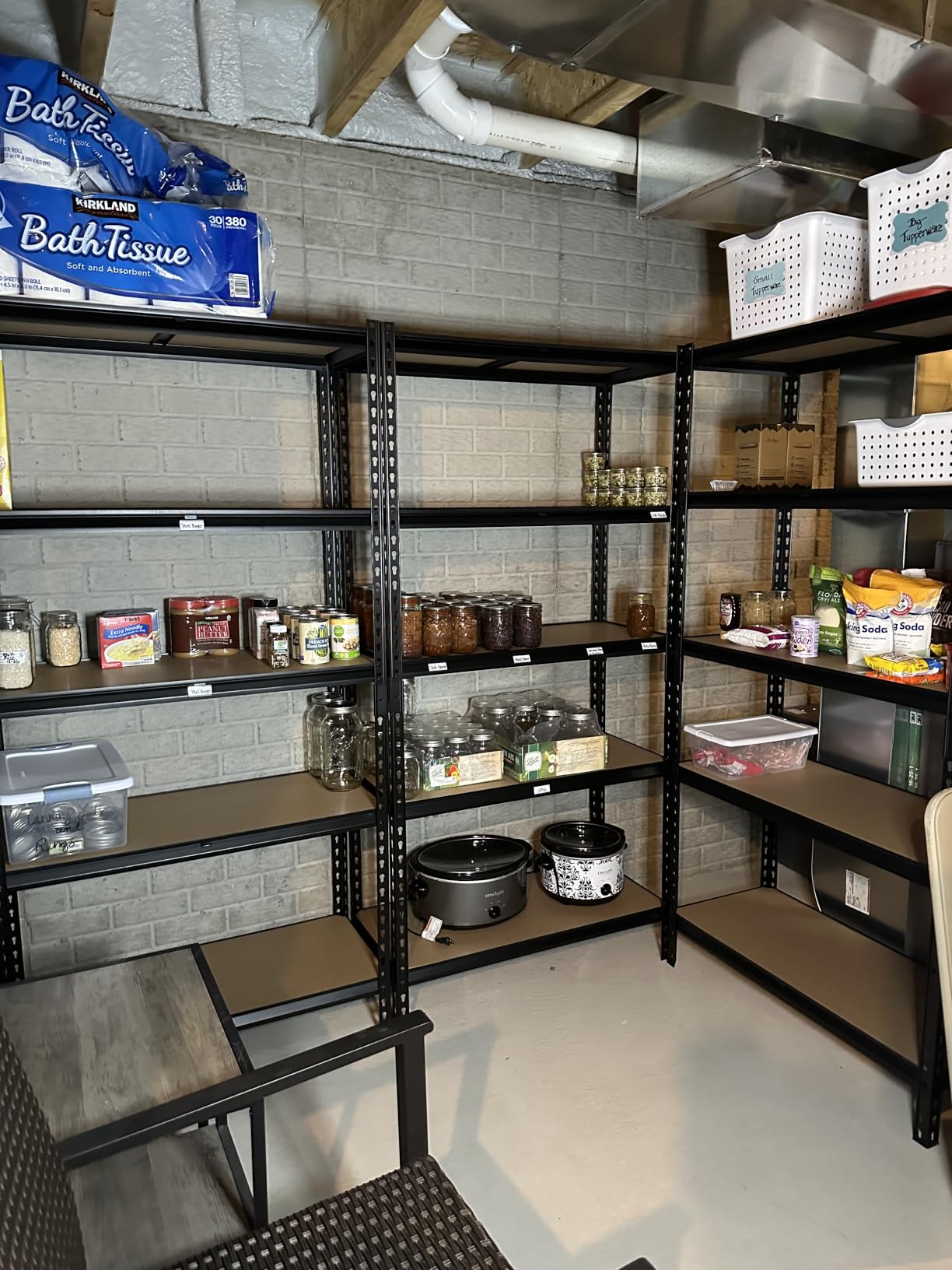 REIBII 2 Pack Garage Shelving, 2400LBS Each,Heavy Duty Storage Shelves customer photo 1