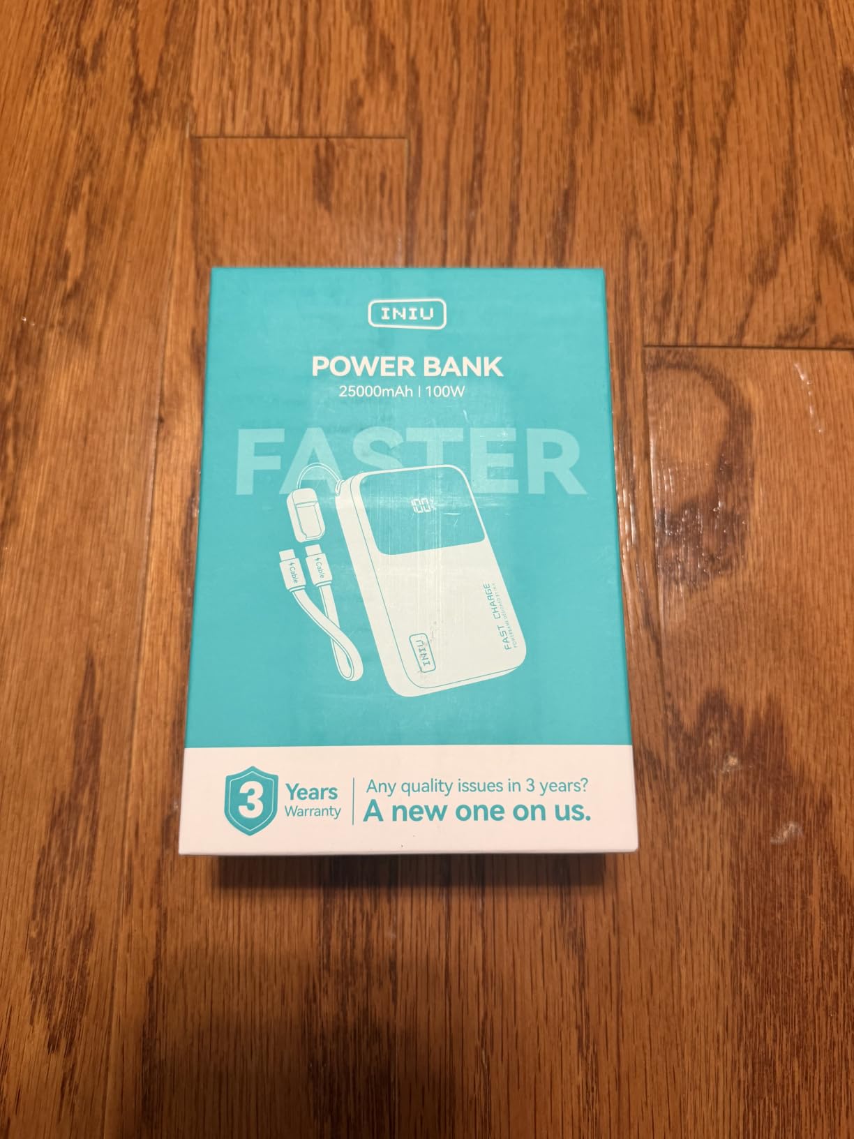 INIU Laptop Power Bank, Smallest 25000mAh 100W Fast Charging Battery Pack | USB C-Cable, Flight-Safe, Travel Essentials, Portable Charger for MacBook Pro, Dell, Steam Deck, iPhone etc customer photo 2